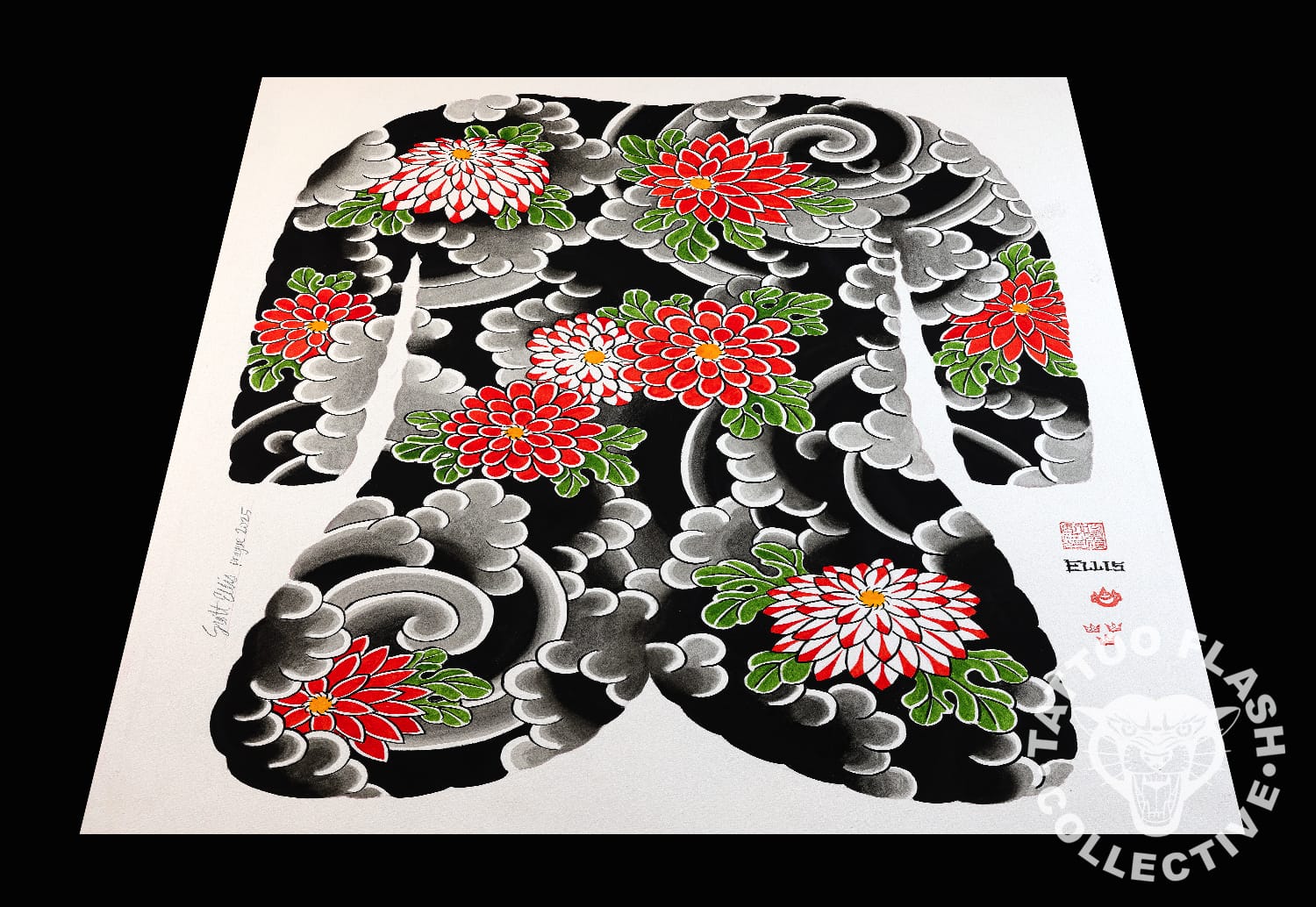Scott Ellis prints 12"x16" Scott Ellis Tattoo Print #09- 12"x16" and 18"x24"