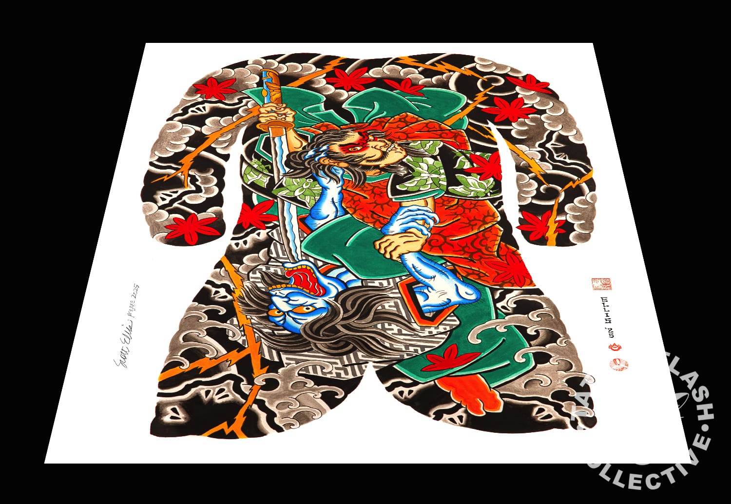 Scott Ellis prints 12"x16" Scott Ellis Tattoo Print #10- 12"x16" and 18"x24"