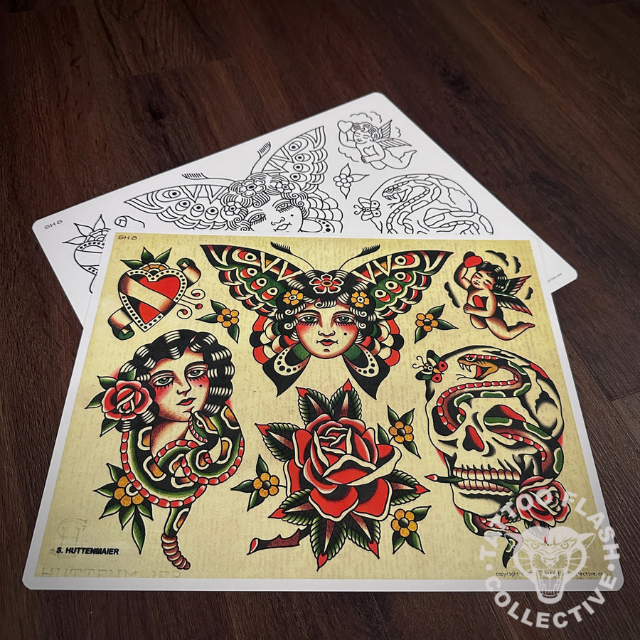 Scott Huttenmaier Flash Scott Huttenmaier Tattoo Flash #08