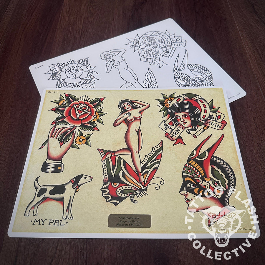 Scott Huttenmaier Flash Scott Huttenmaier Tattoo Flash #11