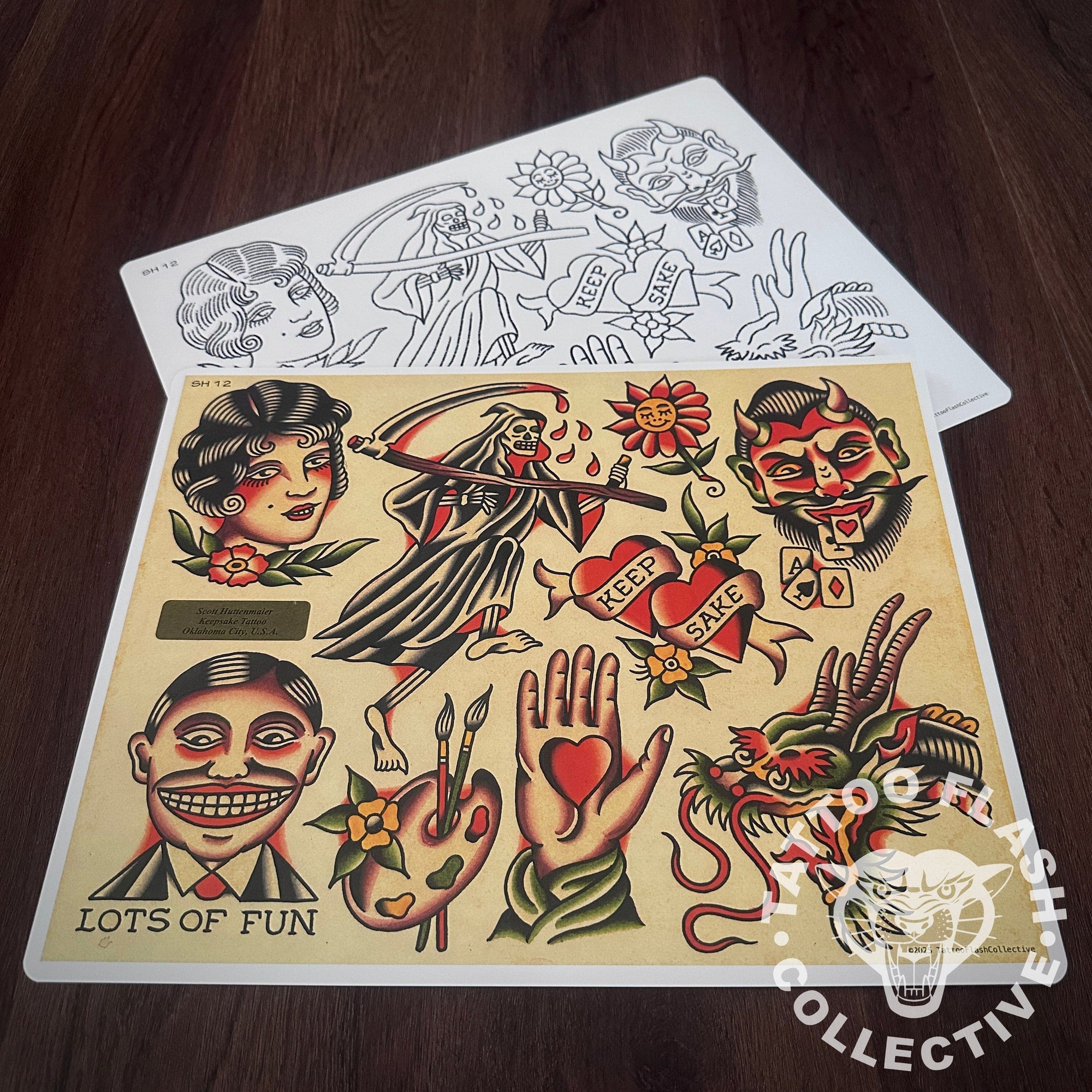 Scott Huttenmaier Flash Scott Huttenmaier Tattoo Flash #12