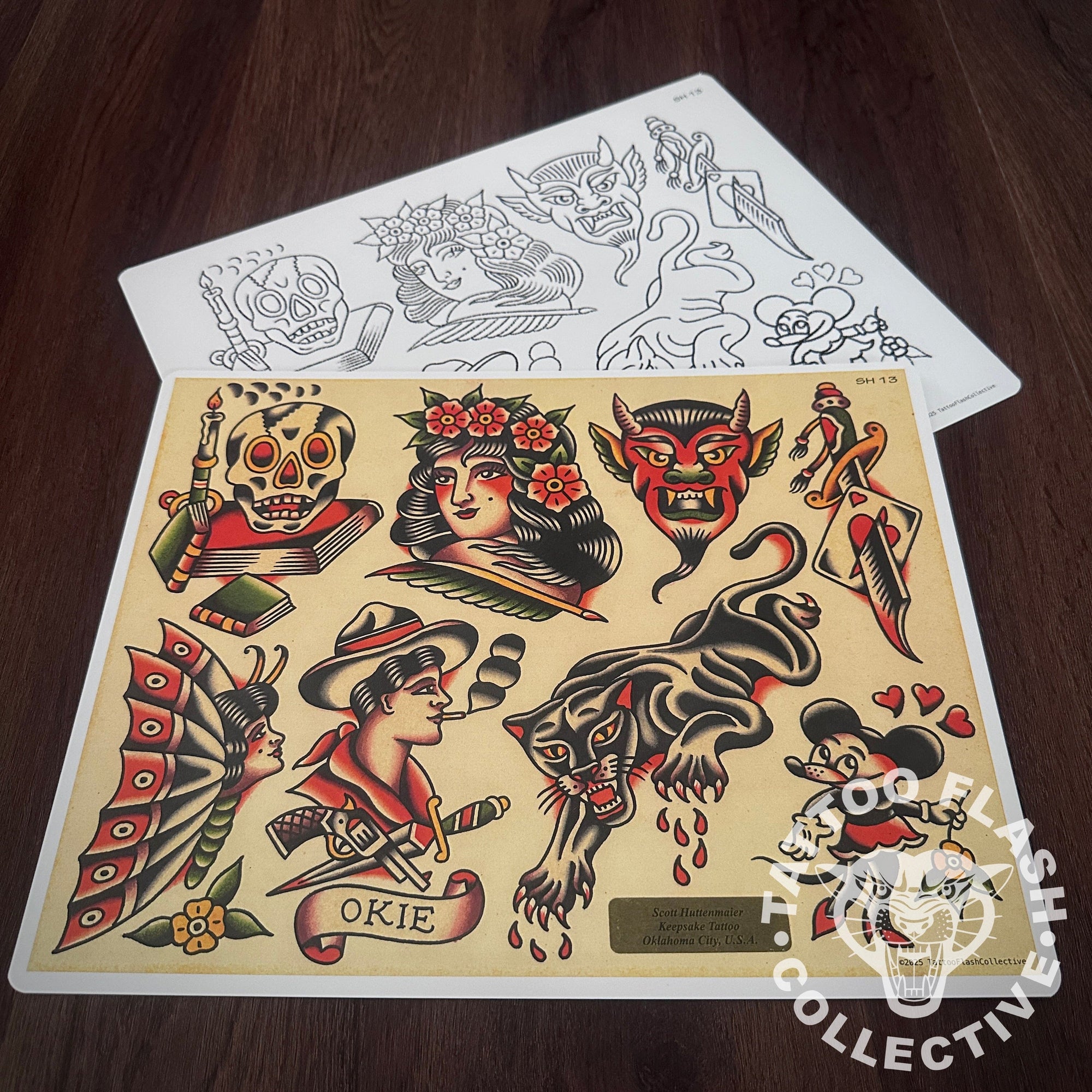 Scott Huttenmaier Flash Scott Huttenmaier Tattoo Flash #13