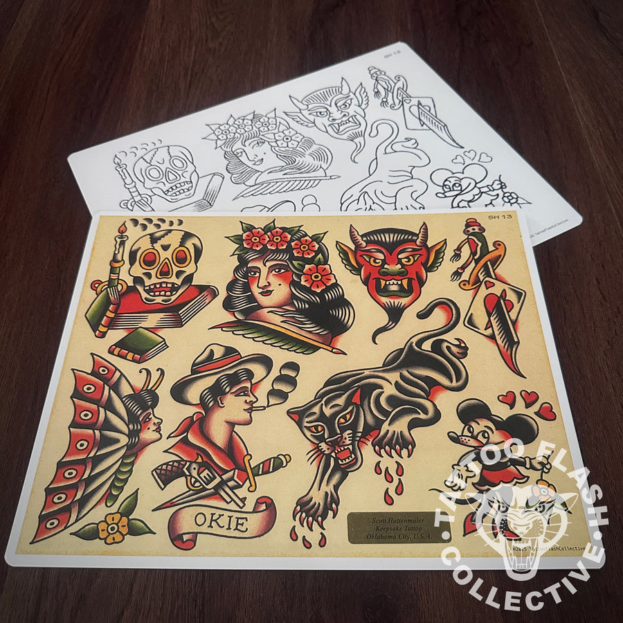 Scott Huttenmaier Flash Scott Huttenmaier Tattoo Flash #13