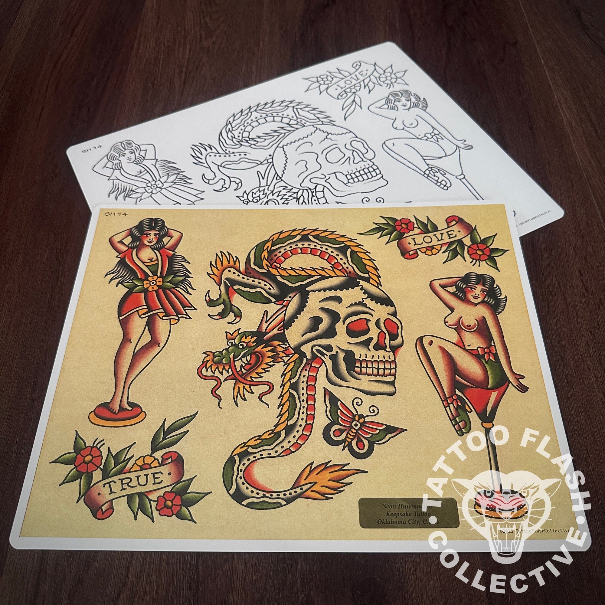 Scott Huttenmaier Flash Scott Huttenmaier Tattoo Flash #14