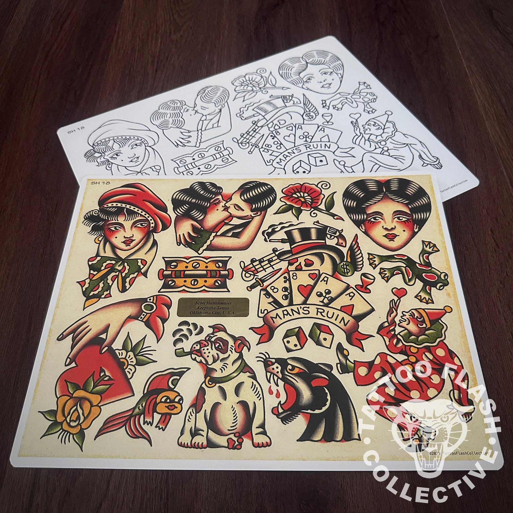 Scott Huttenmaier Flash Scott Huttenmaier Tattoo Flash #18