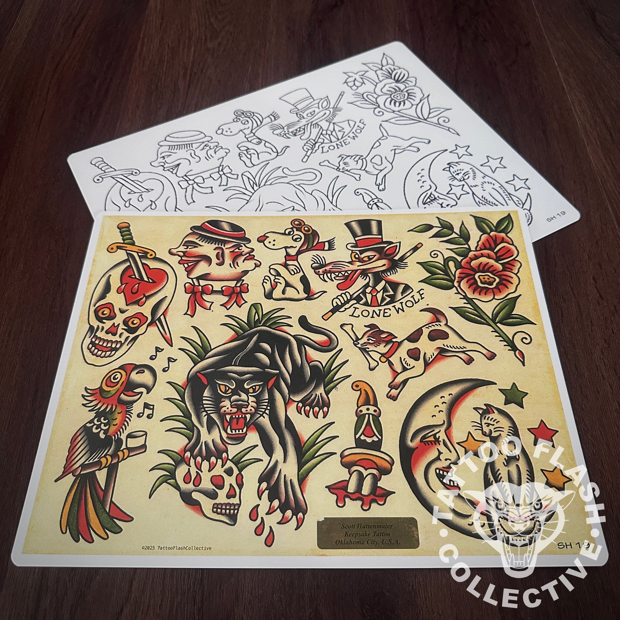 Scott Huttenmaier Flash Scott Huttenmaier Tattoo Flash #19