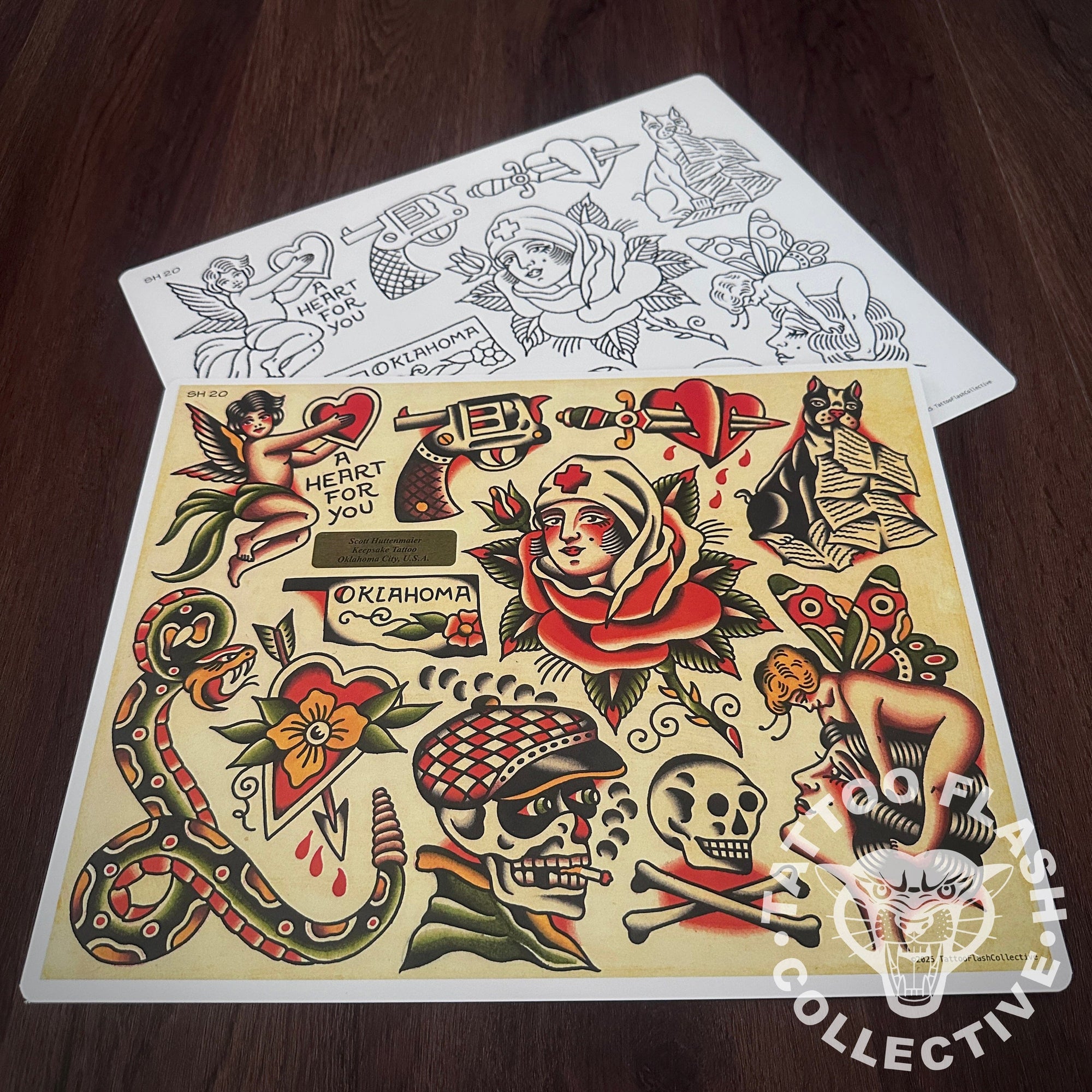 Scott Huttenmaier Flash Scott Huttenmaier Tattoo Flash #20