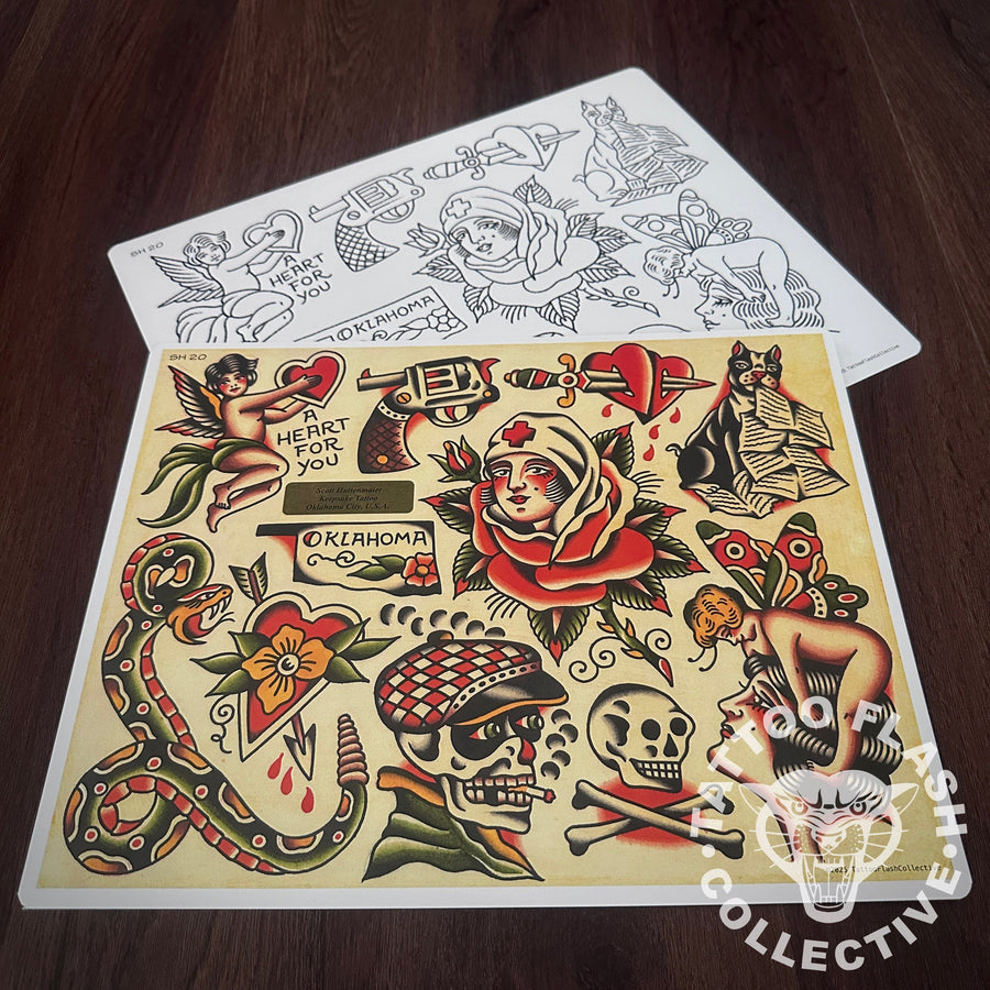 Scott Huttenmaier Flash Scott Huttenmaier Tattoo Flash #20