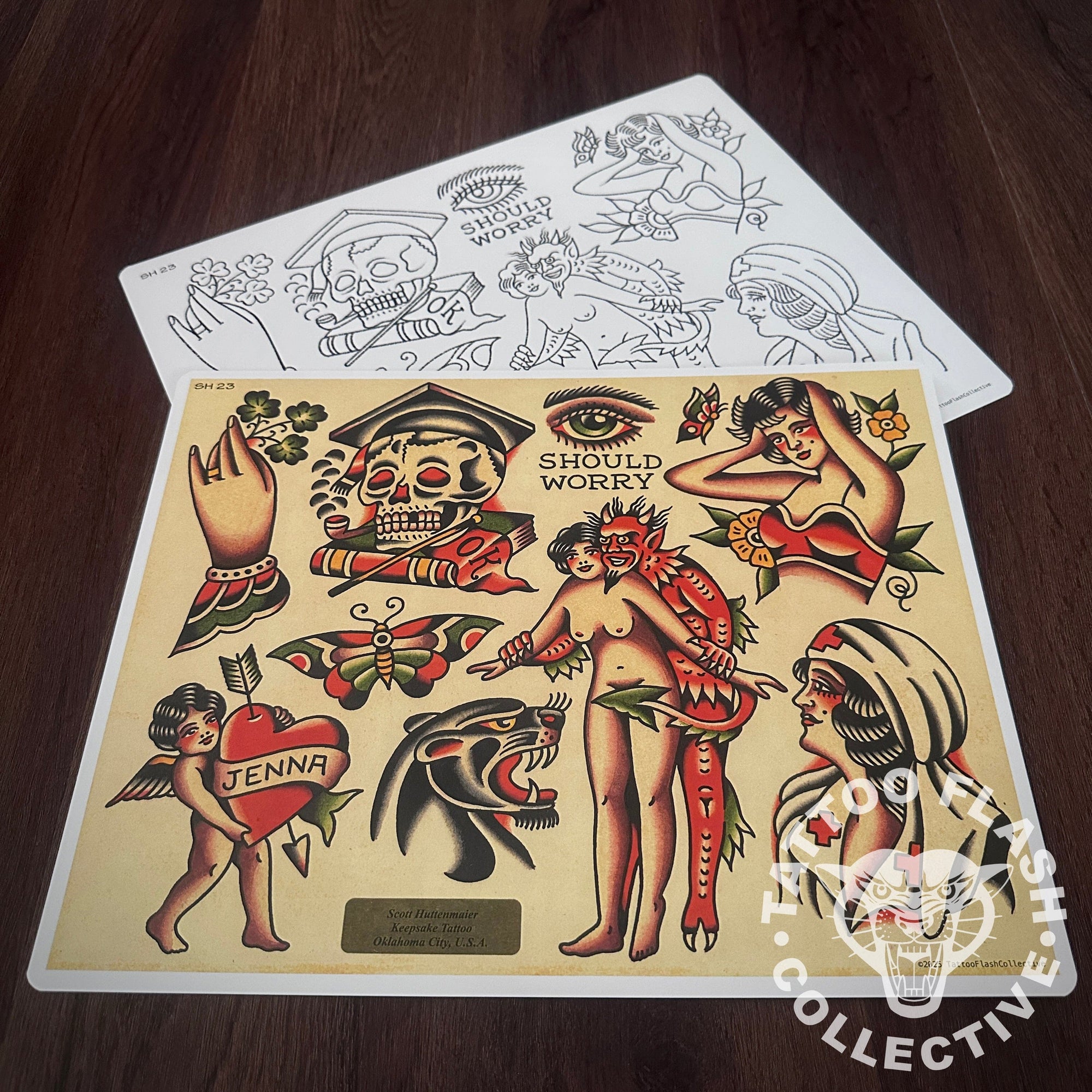 Scott Huttenmaier Flash Scott Huttenmaier Tattoo Flash #23