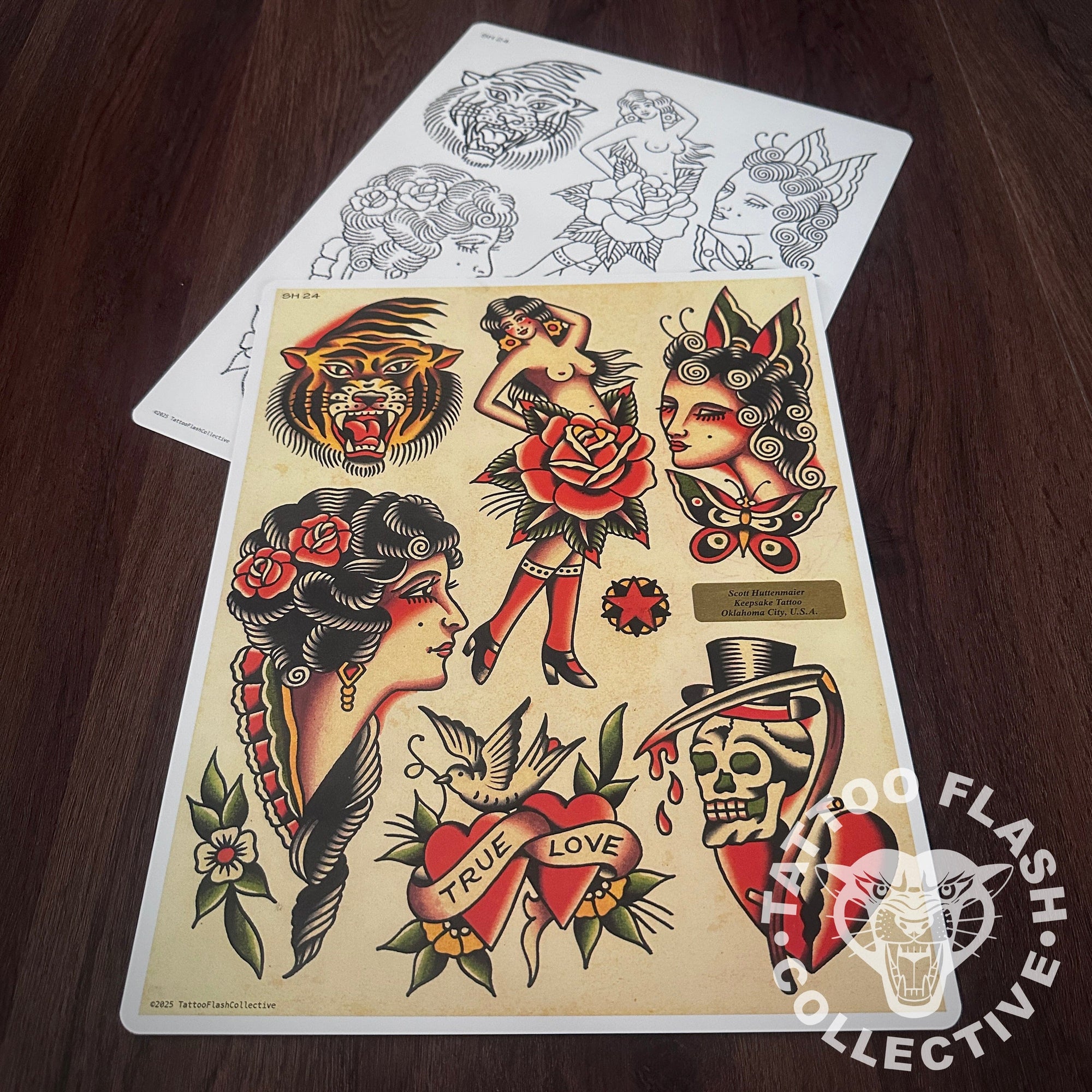 Scott Huttenmaier Flash Scott Huttenmaier Tattoo Flash #24