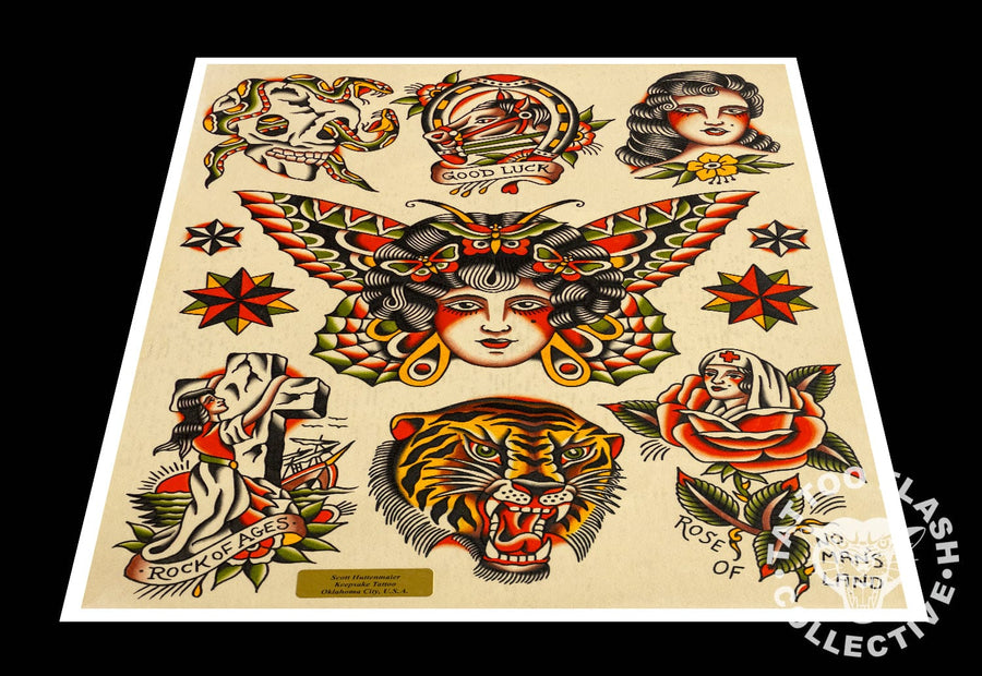 Scott Huttenmaier prints 12"x16" Scott Huttenmaeir Tattoo Print #03- 12"x16" and 16"x20"