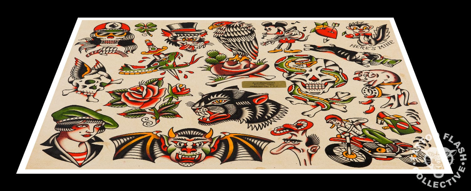 Scott Huttenmaier prints 12"x16" Scott Huttenmaeir Tattoo Print #06- 12"x16" and 16"x20"