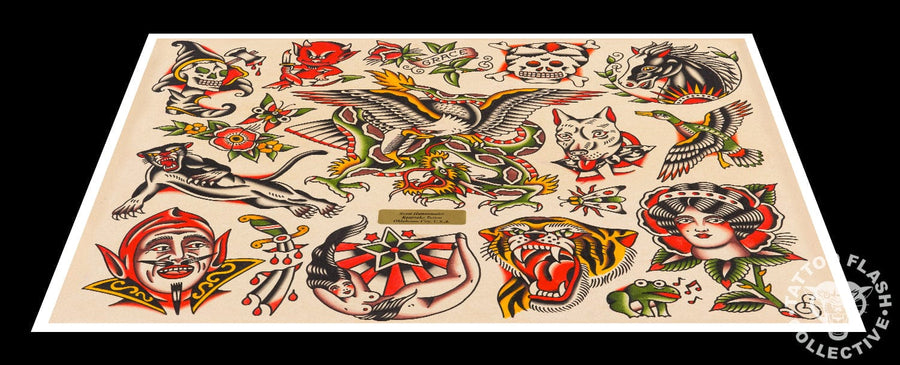 Scott Huttenmaier prints 12"x16" Scott Huttenmaeir Tattoo Print #07- 12"x16" and 16"x20"