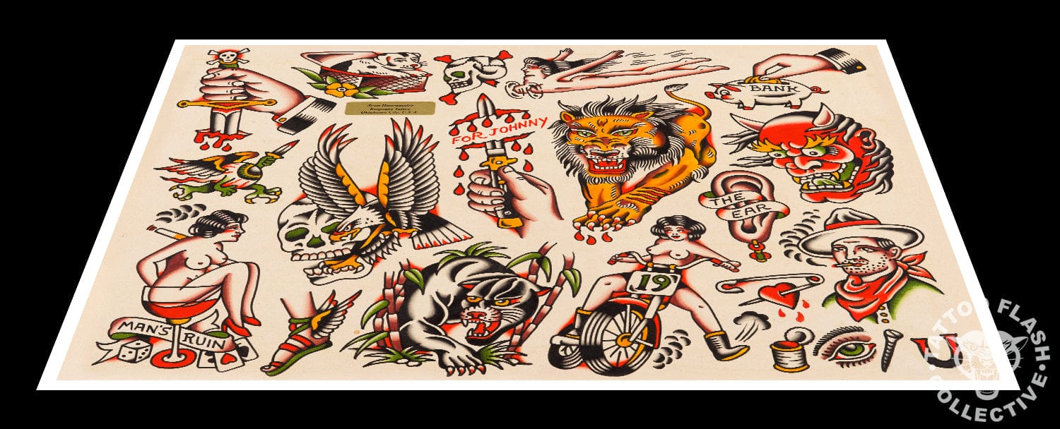 Scott Huttenmaier prints 12"x16" Scott Huttenmaeir Tattoo Print #08- 12"x16" and 16"x20"