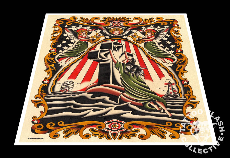 Scott Huttenmaier prints 12"x16" Scott Huttenmaeir Tattoo Print #16- 12"x16" and 16"x20"