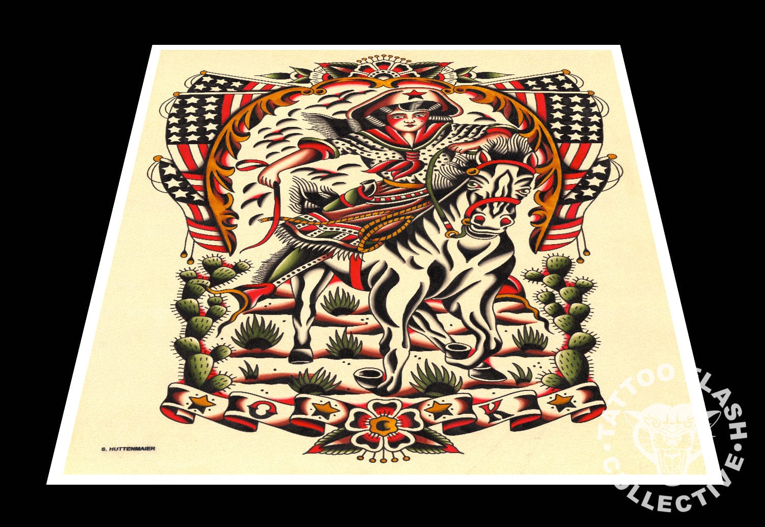 Scott Huttenmaier prints 12"x16" Scott Huttenmaeir Tattoo Print #18- 12"x16" and 16"x20"