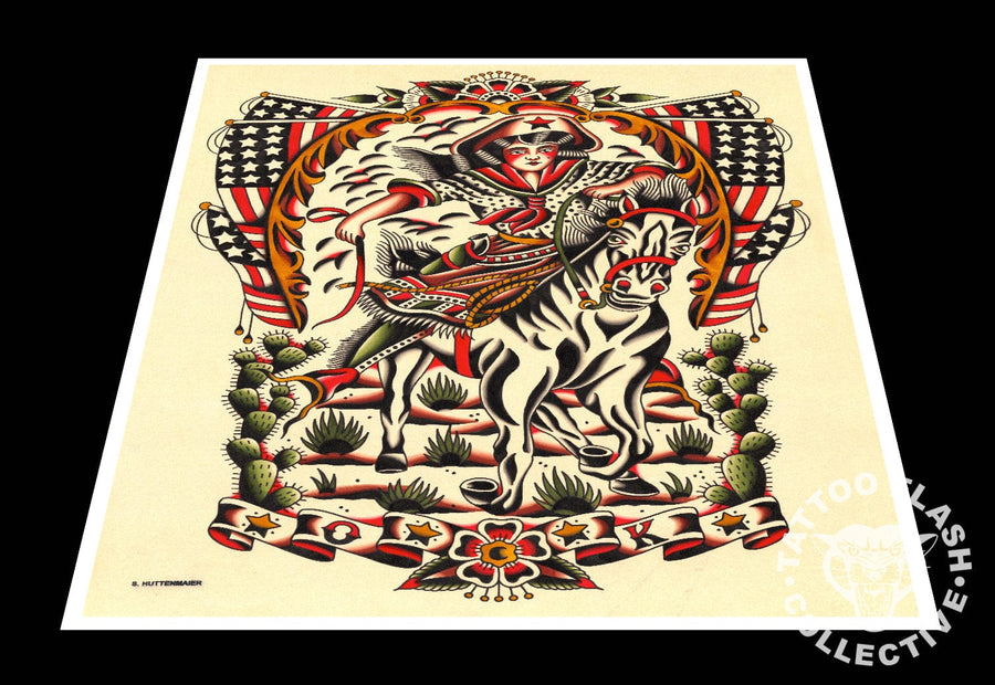 Scott Huttenmaier prints 12"x16" Scott Huttenmaeir Tattoo Print #18- 12"x16" and 16"x20"