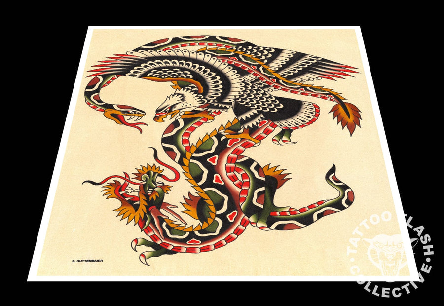 Scott Huttenmaier prints 12"x16" Scott Huttenmaeir Tattoo Print #19- 12"x16" and 16"x20"