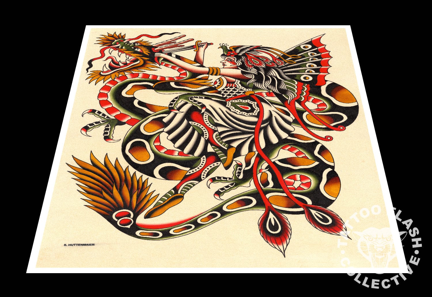 Scott Huttenmaier prints 12"x16" Scott Huttenmaeir Tattoo Print #23- 12"x16" and 16"x20"