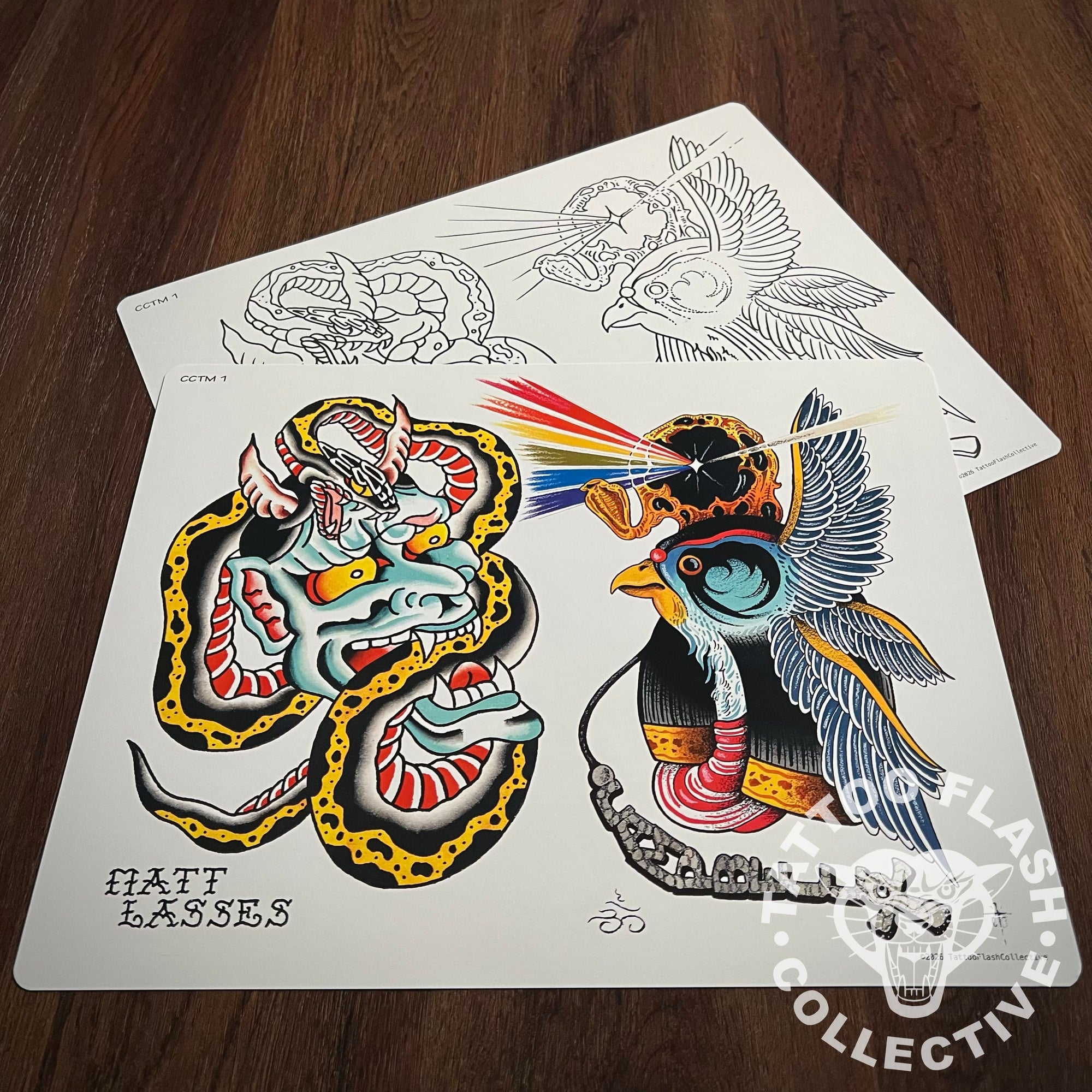 Seth-Matt Flash Seth Campbell / Matt Lasses Tattoo Flash #01