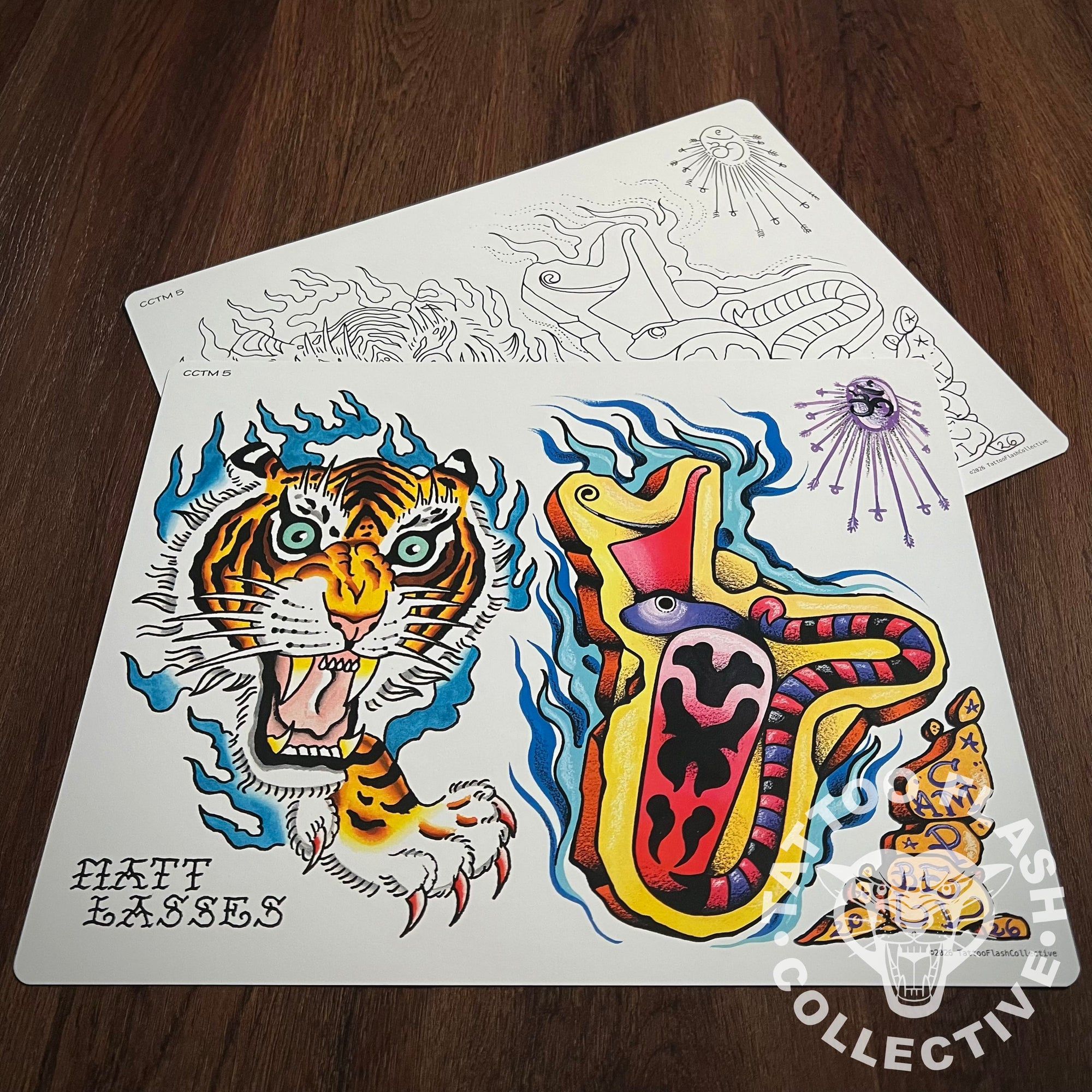 Seth-Matt Flash Seth Campbell / Matt Lasses Tattoo Flash #05