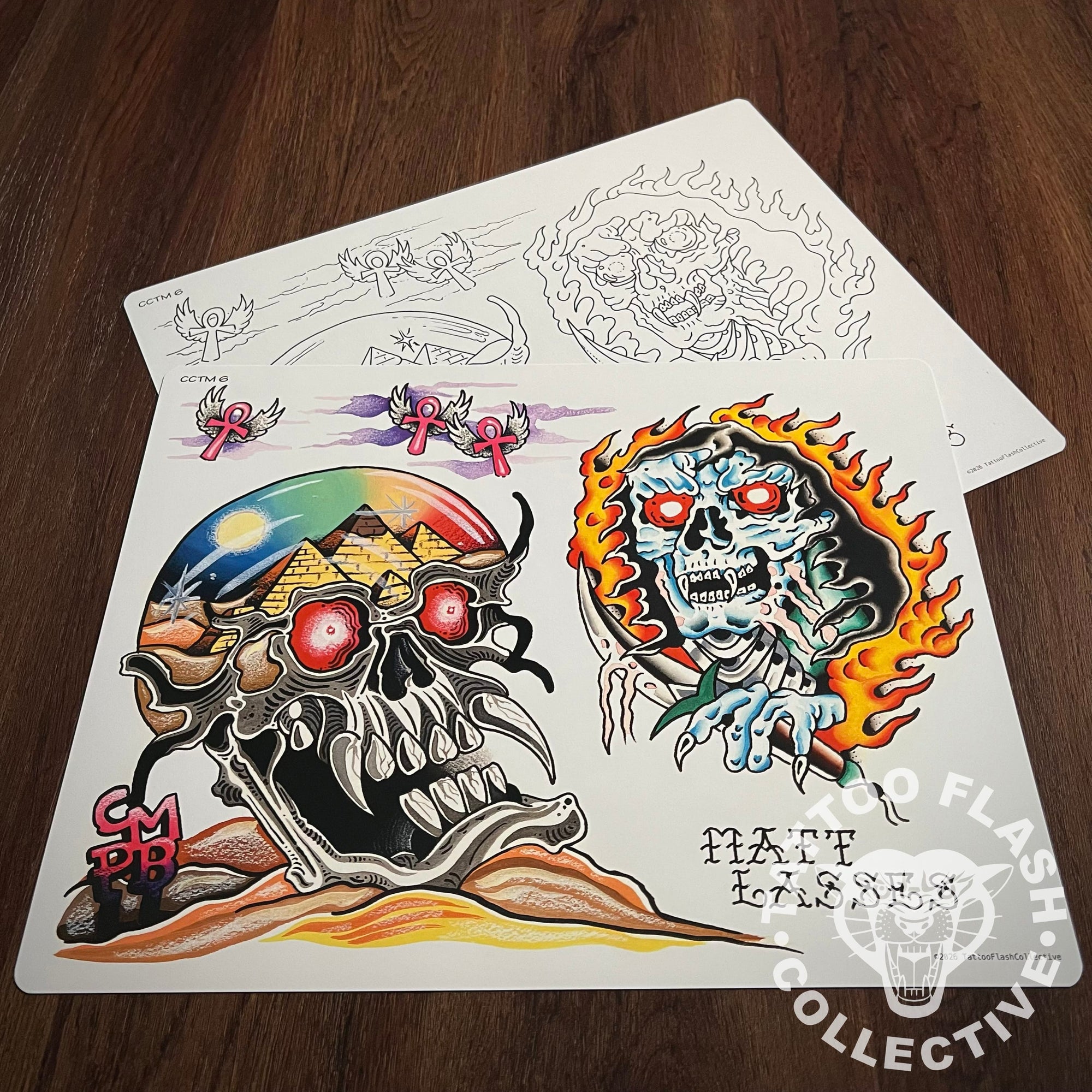 Seth-Matt Flash Seth Campbell / Matt Lasses Tattoo Flash #06