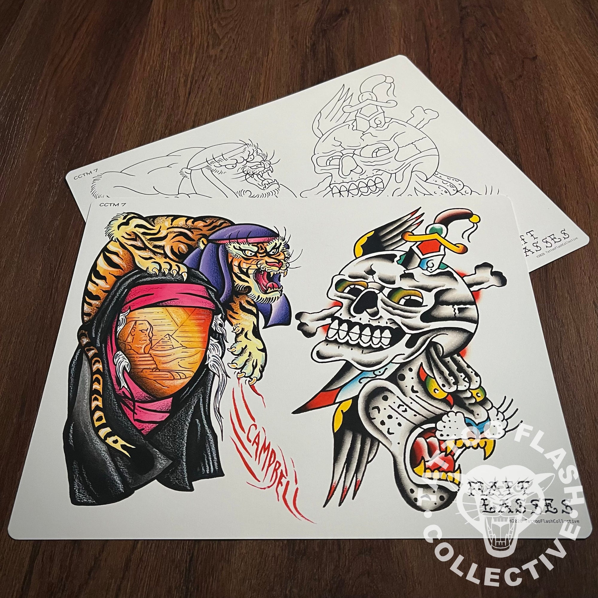 Seth-Matt Flash Seth Campbell / Matt Lasses Tattoo Flash #07