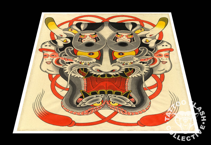 stef bastian prints 12"x16" Stef Bastian Tattoo Print #19- 12"x16" and 18"x24"