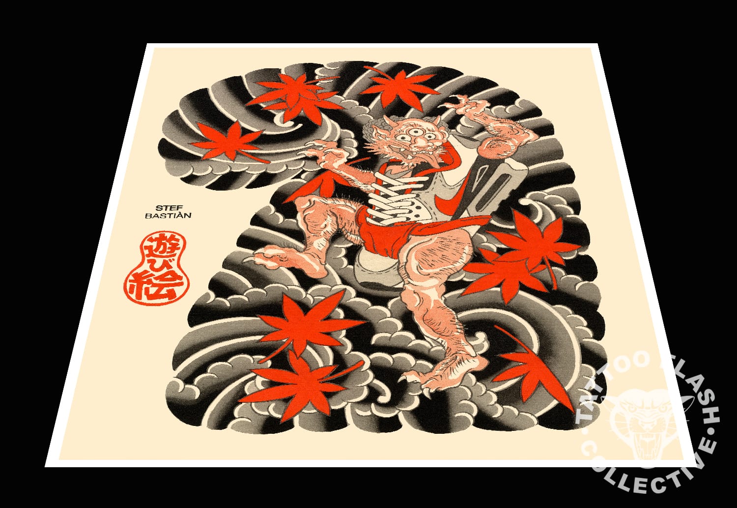stef bastian prints 12"x16" Stef Bastian Tattoo Print #20- 12"x16" and 18"x24"