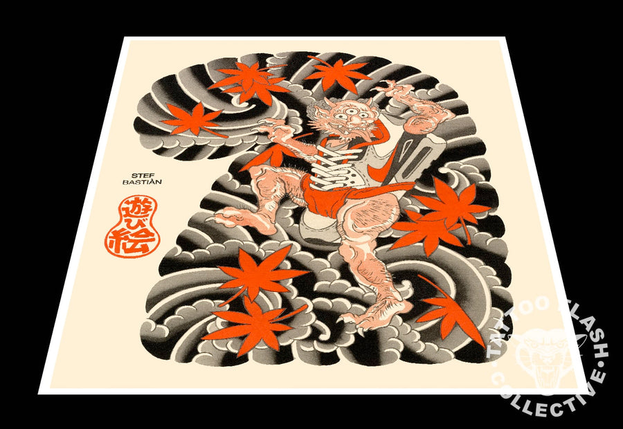 stef bastian prints 12"x16" Stef Bastian Tattoo Print #20- 12"x16" and 18"x24"