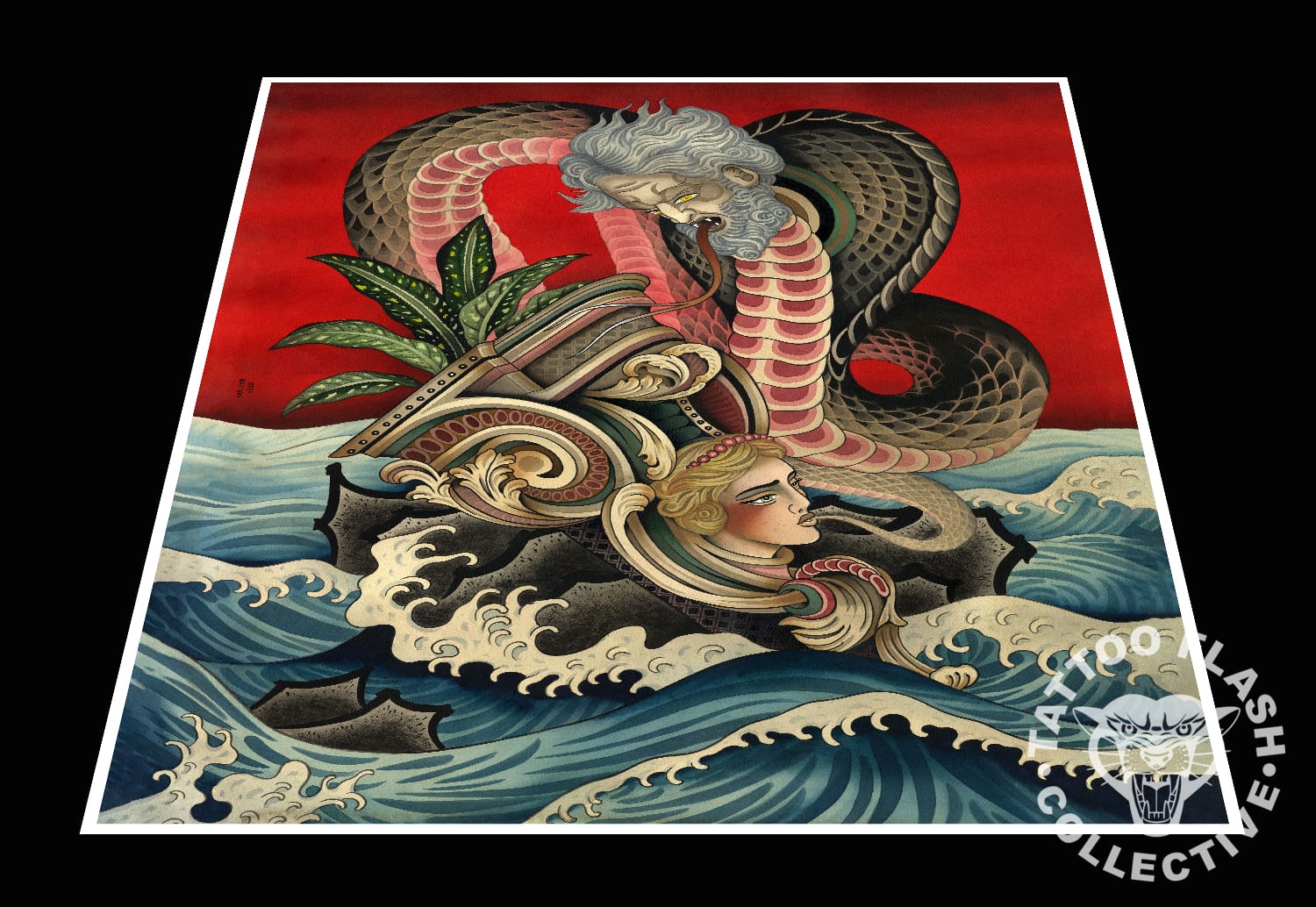 stef bastian prints 12"x16" Stef Bastian Tattoo Print #22- 12"x16" and 18"x24"