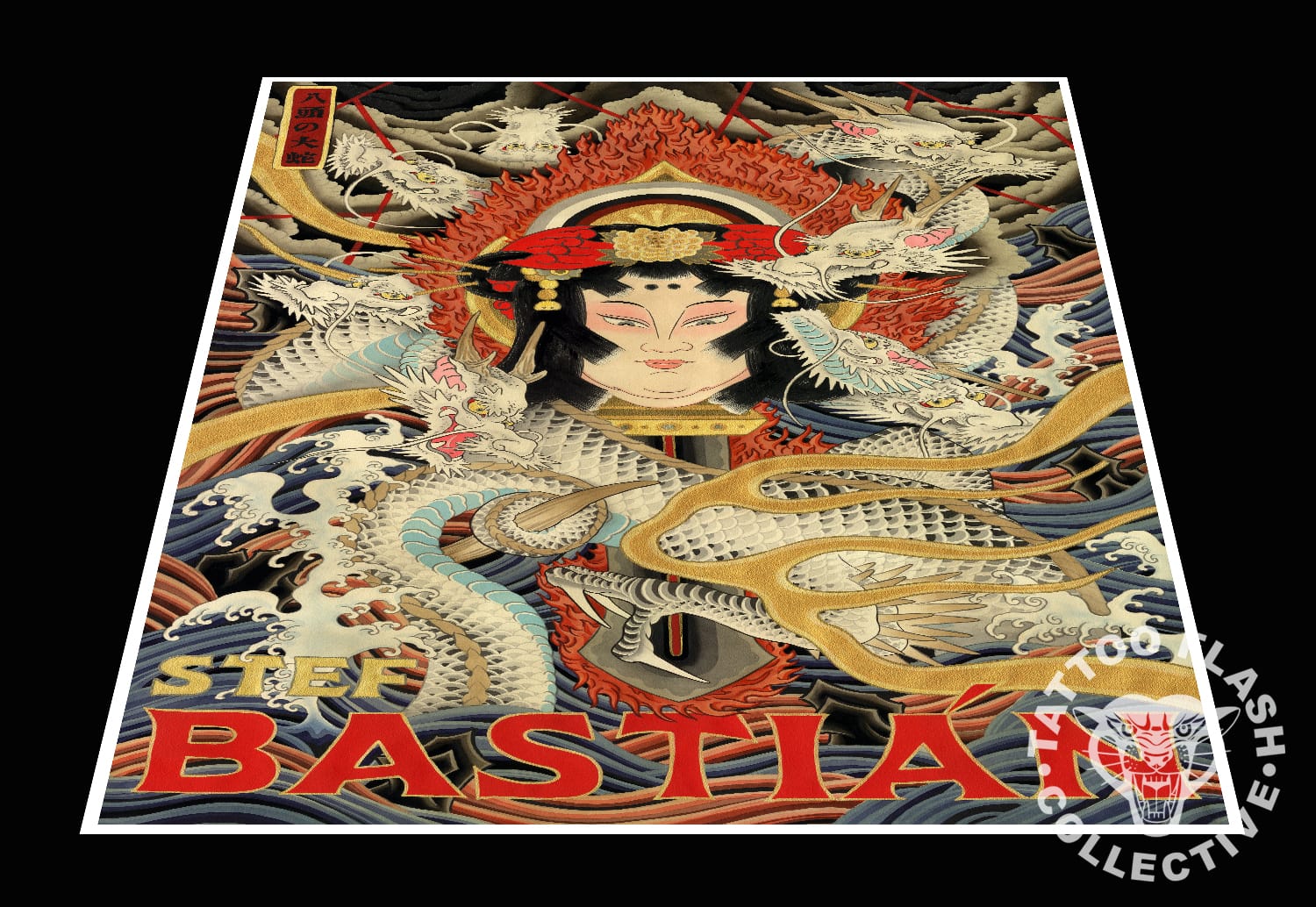 stef bastian prints Stef Bastian Tattoo Print #23- 18"x30"