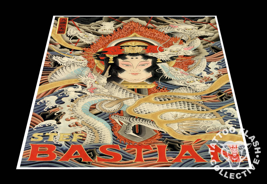 stef bastian prints Stef Bastian Tattoo Print #23- 18"x30"