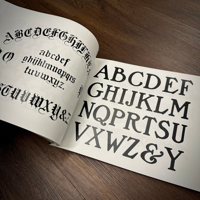 Tattoo Flash Collective Books The Sign & Lettering Book (Scratch & Dent)