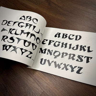 Tattoo Flash Collective Books The Sign & Lettering Book (Scratch & Dent)