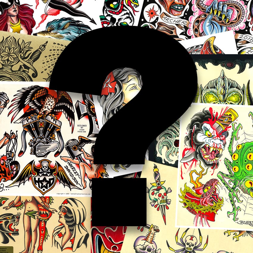 Tattoo Flash Collective Flash 10 Pack Mystery Tattoo Flash pack