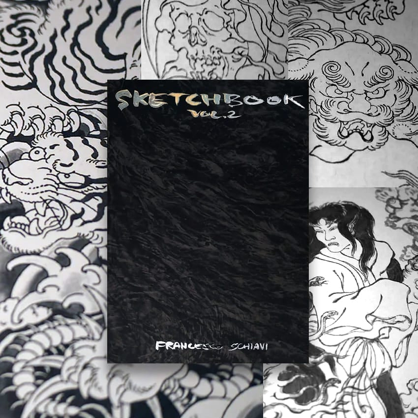tattooflashcollective Books Francesco Schiavi Sketchbook Vol.2