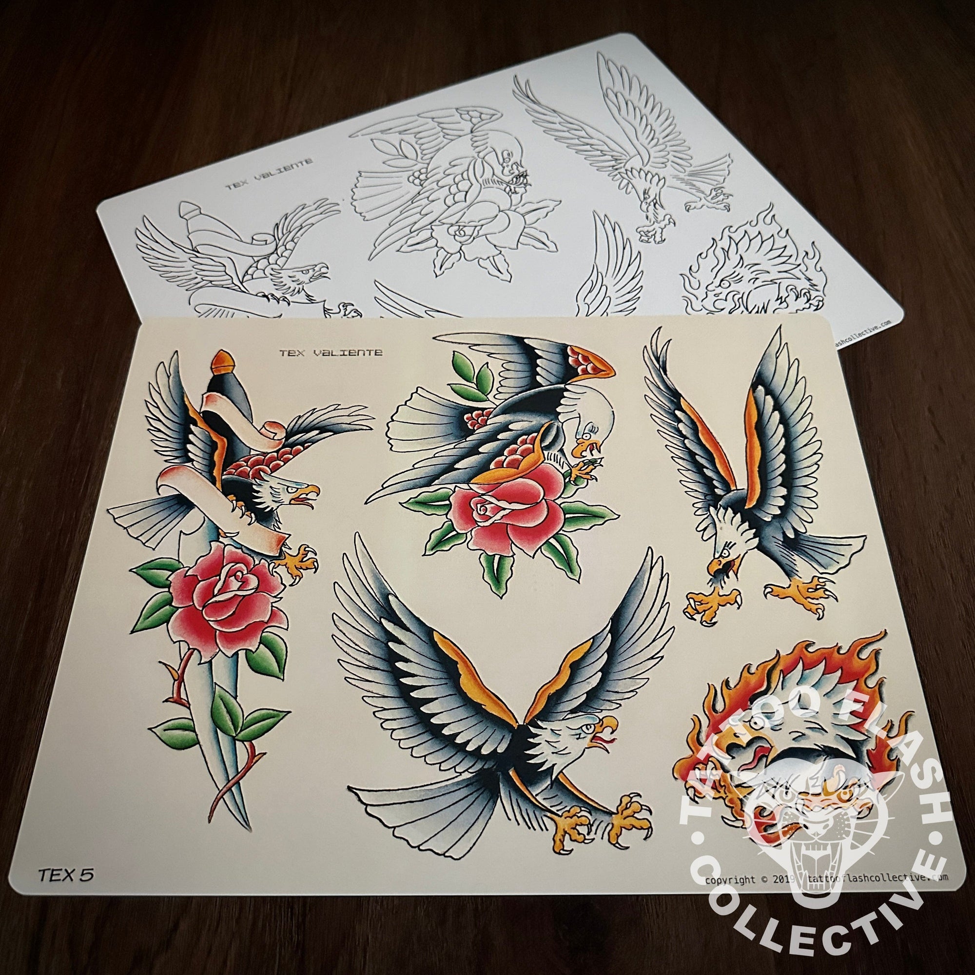 Tex Valiente Flash Tex Valiente Tattoo Flash #05