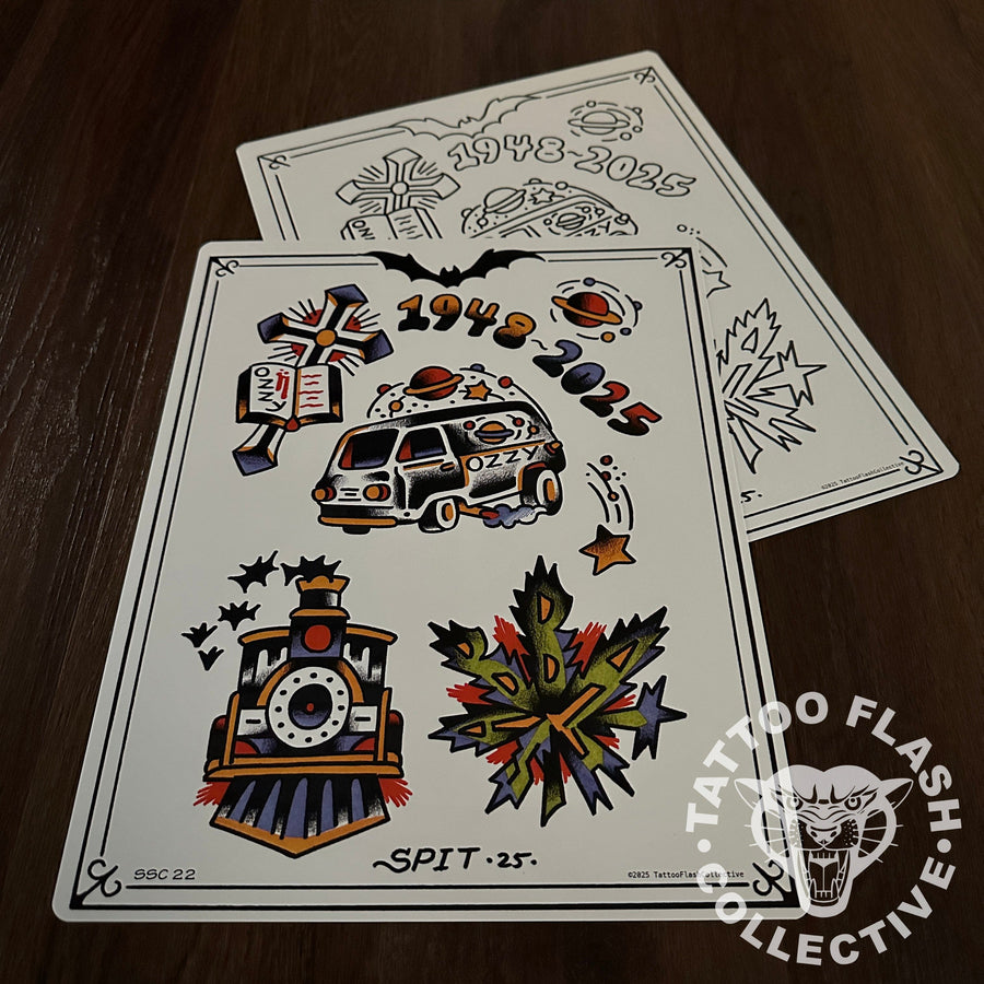 Tim Hughes Flash Tim Hughes Tattoo Flash #22