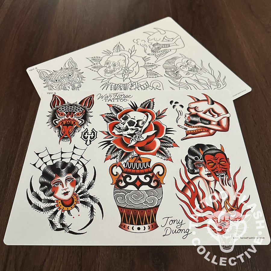 Tony Duong Flash Tony Duong Tattoo Flash #03