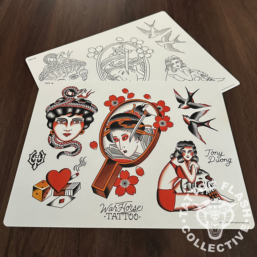 Tony Duong Flash Tony Duong Tattoo Flash #04