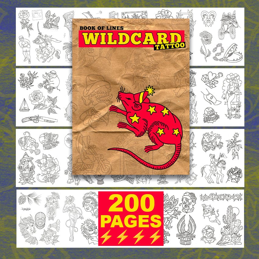 Victor Kensinger Books Book of Lines-Wildcard tattoo