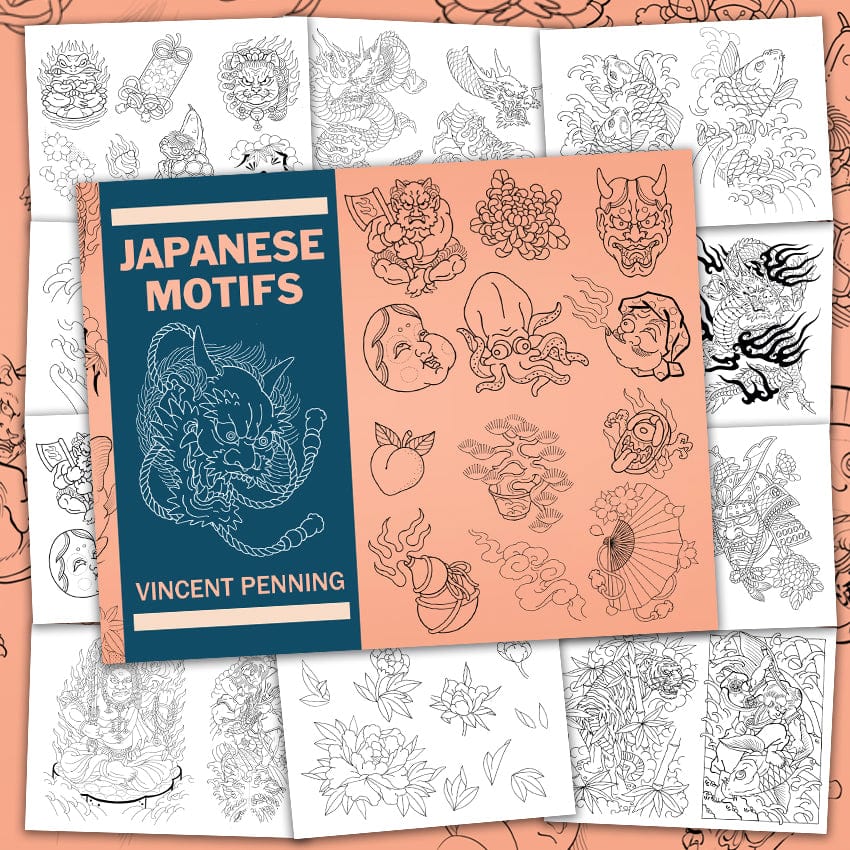 Vincent Penning Books Japanese Motifs-Vincent Penning
