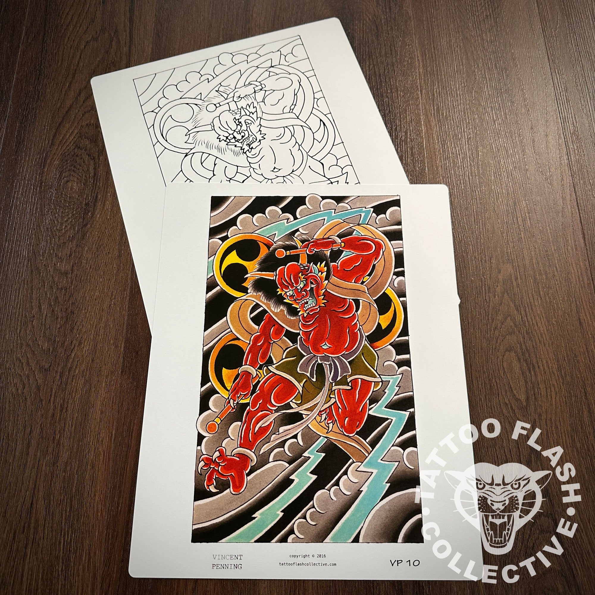 Japanese Tattoo Flash by Vincent Penning at TFC