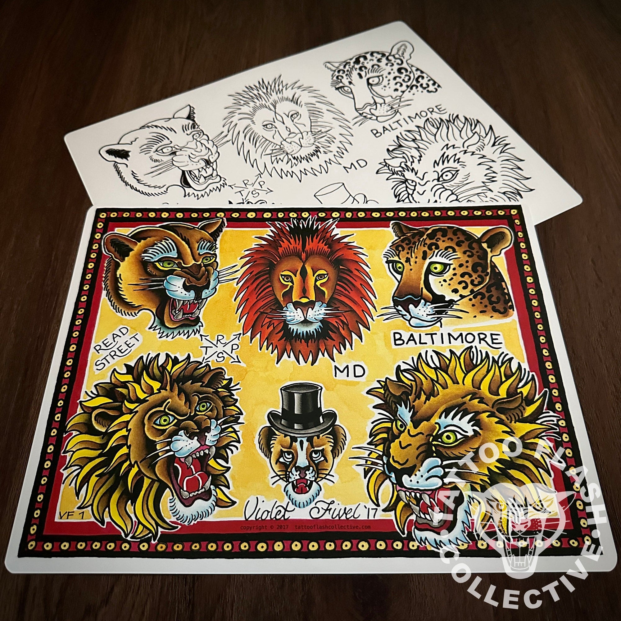 Violet Fivel Flash Violet Fivel Tattoo Flash #01