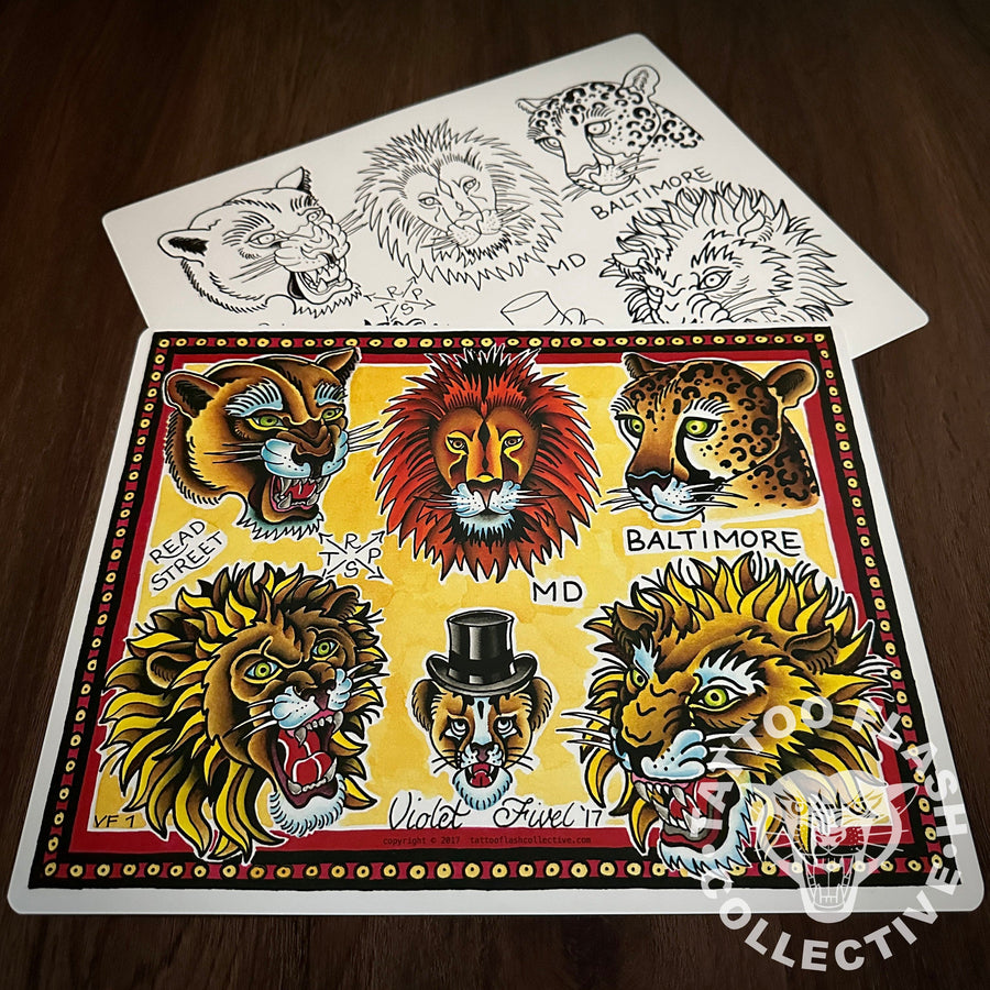 Violet Fivel Flash Violet Fivel Tattoo Flash #01