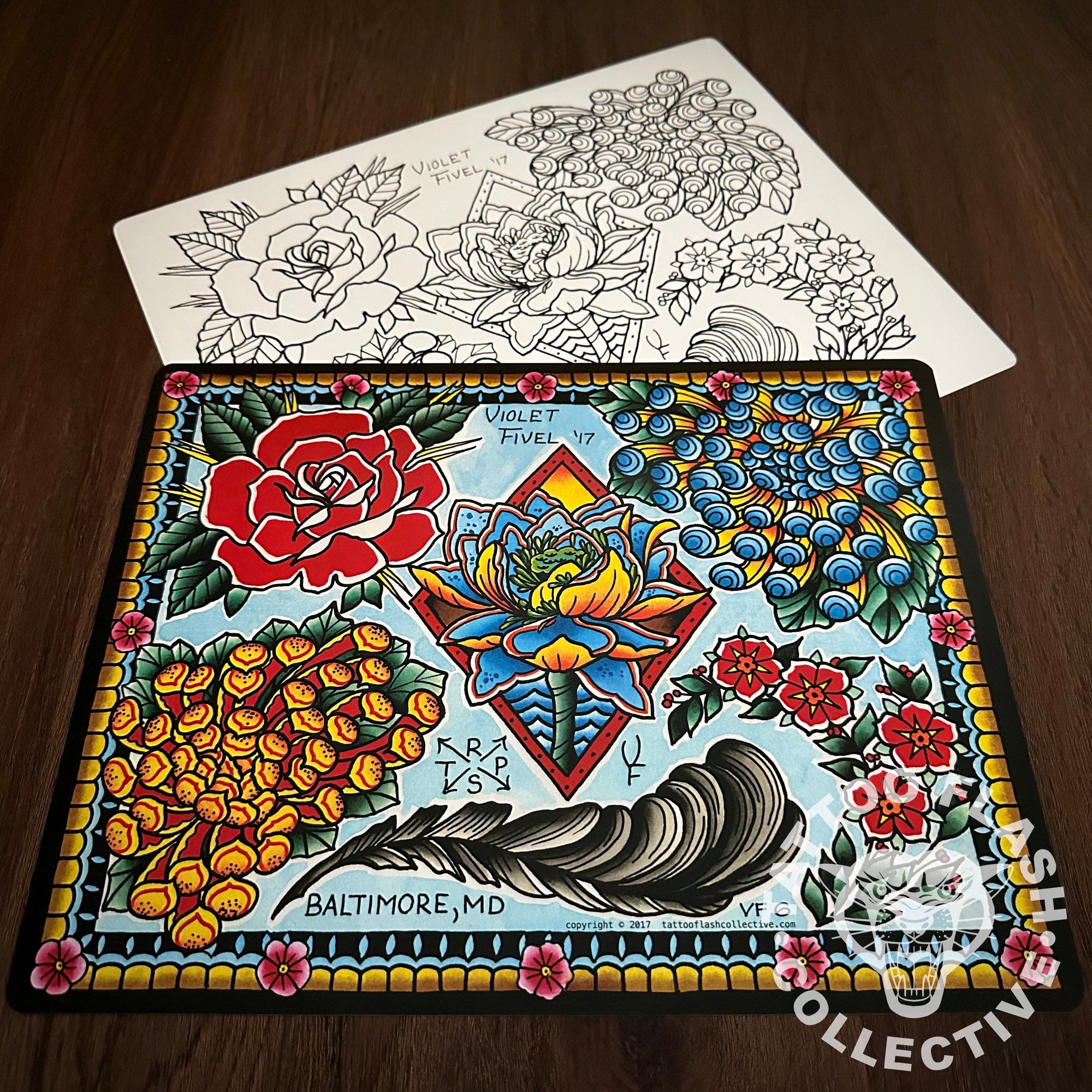 Violet Fivel Flash Violet Fivel Tattoo Flash #06