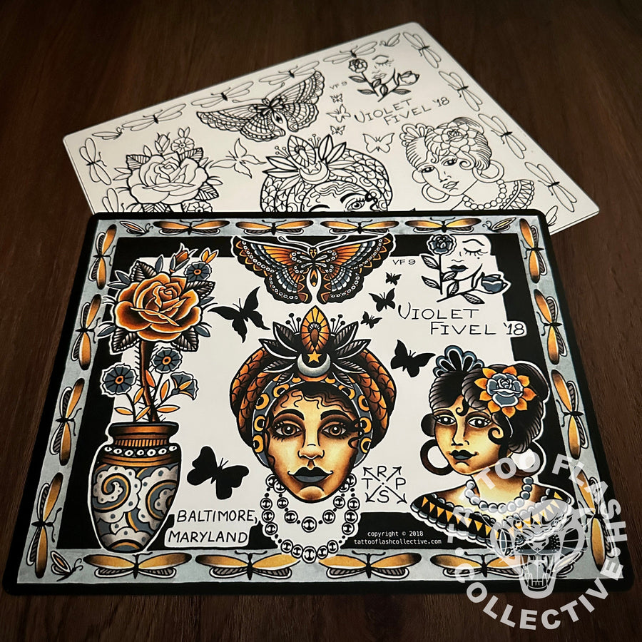 Violet Fivel Flash Violet Fivel Tattoo Flash #09