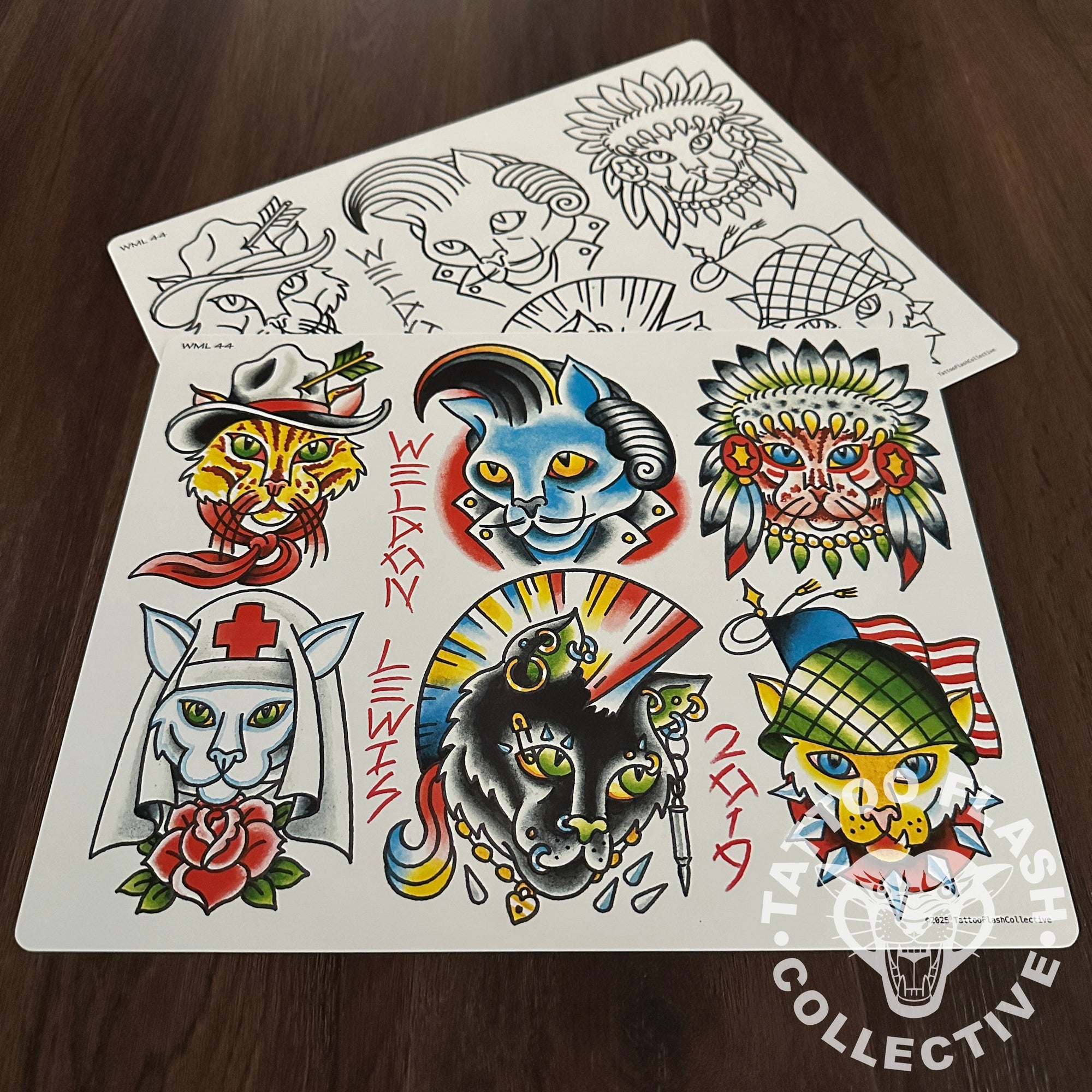 Weldon Lewis Flash Weldon Lewis Tattoo Flash #44