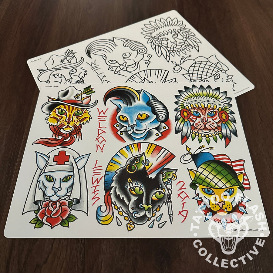 Weldon Lewis Flash Weldon Lewis Tattoo Flash #44